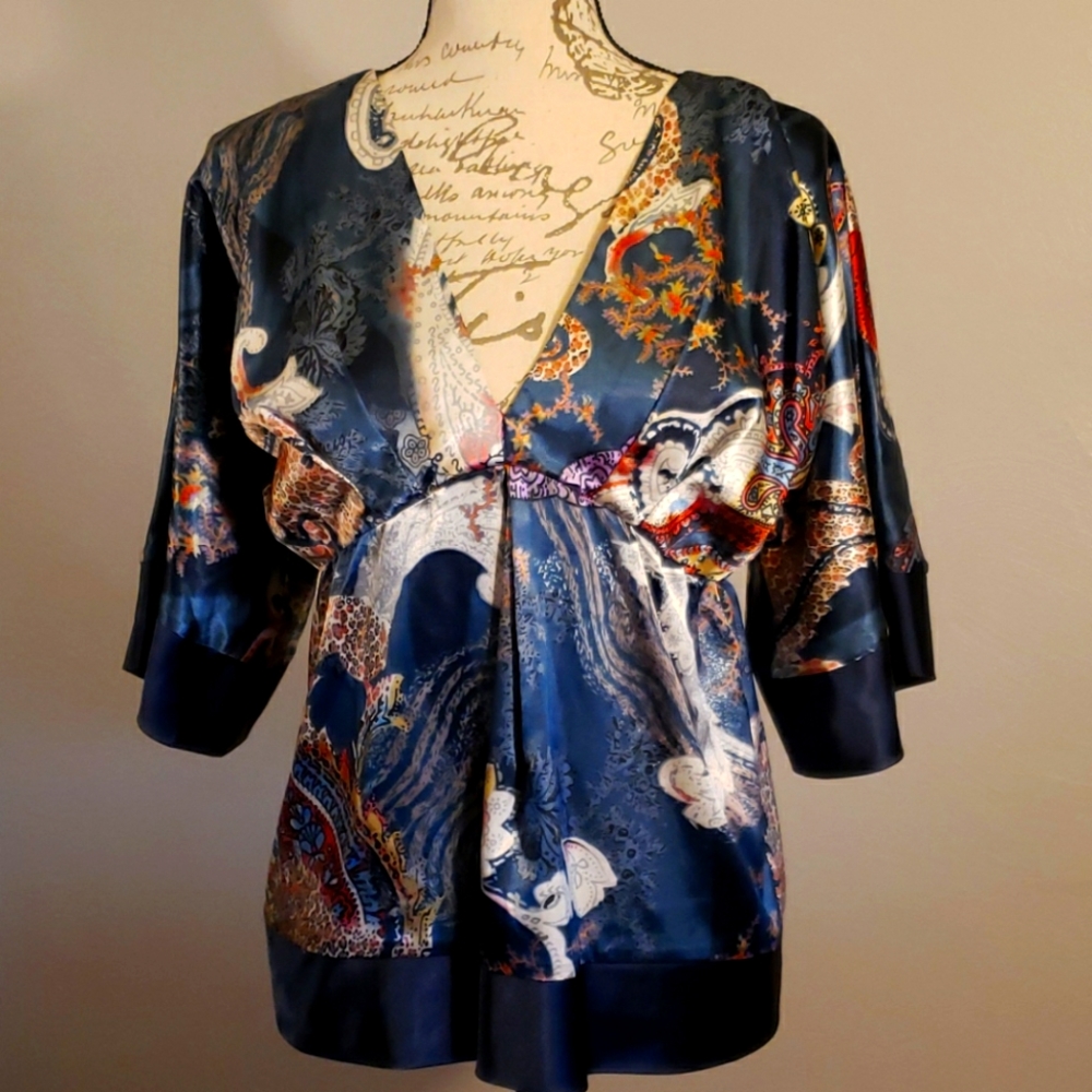 3 for $8.      Saint Tropez West Boho Empire Blouse  8